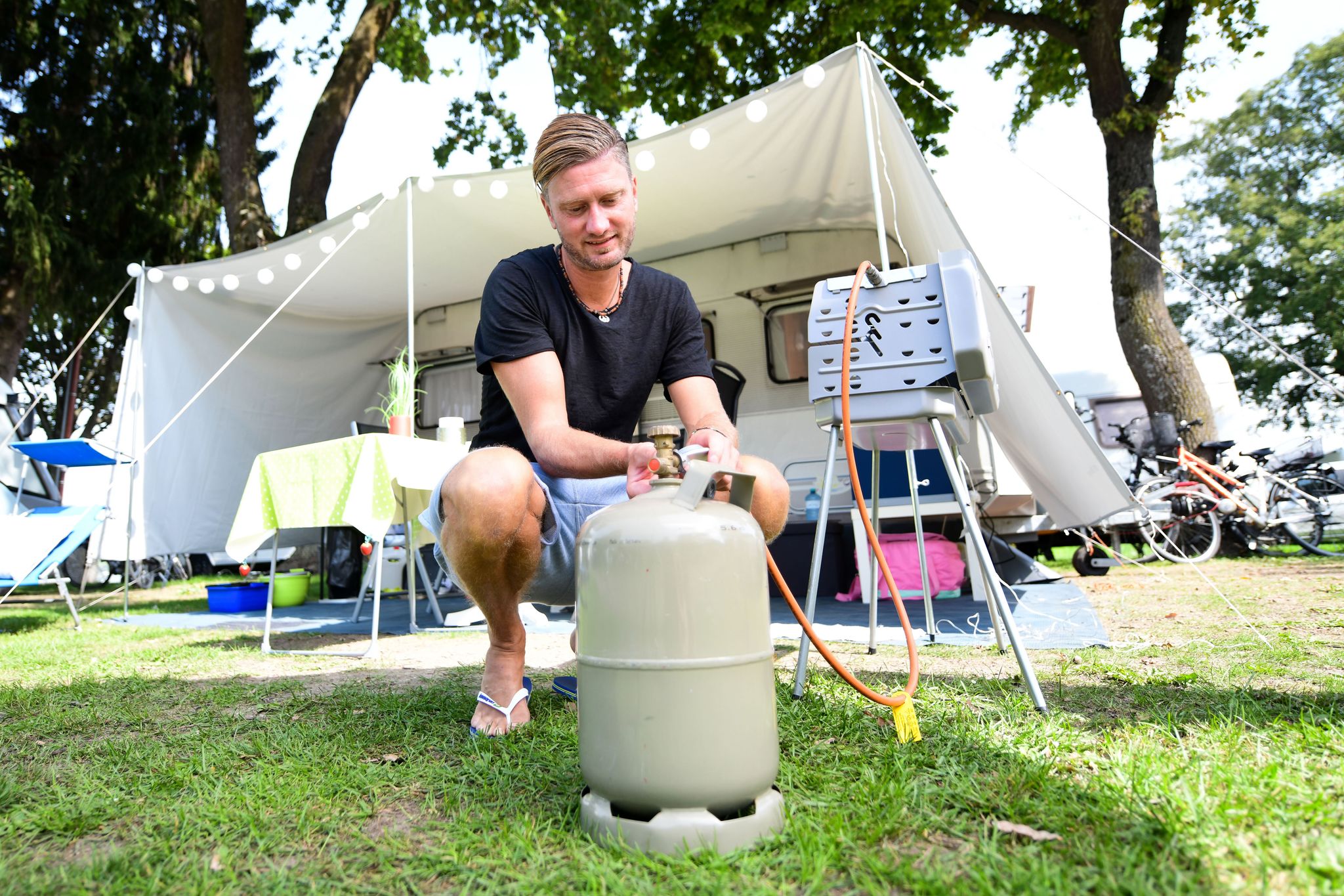 Gasflaschen und Gaskartuschen sicher verwenden